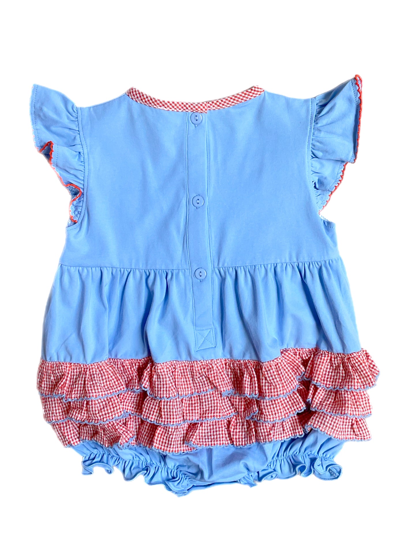 Girl’s Smocked Pumpkin Bubble