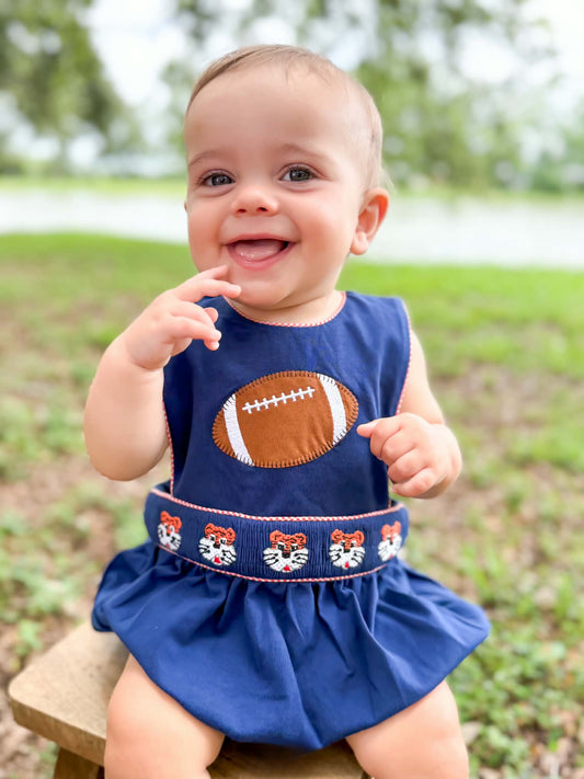 Boy’s Smocked Tiger Bubble