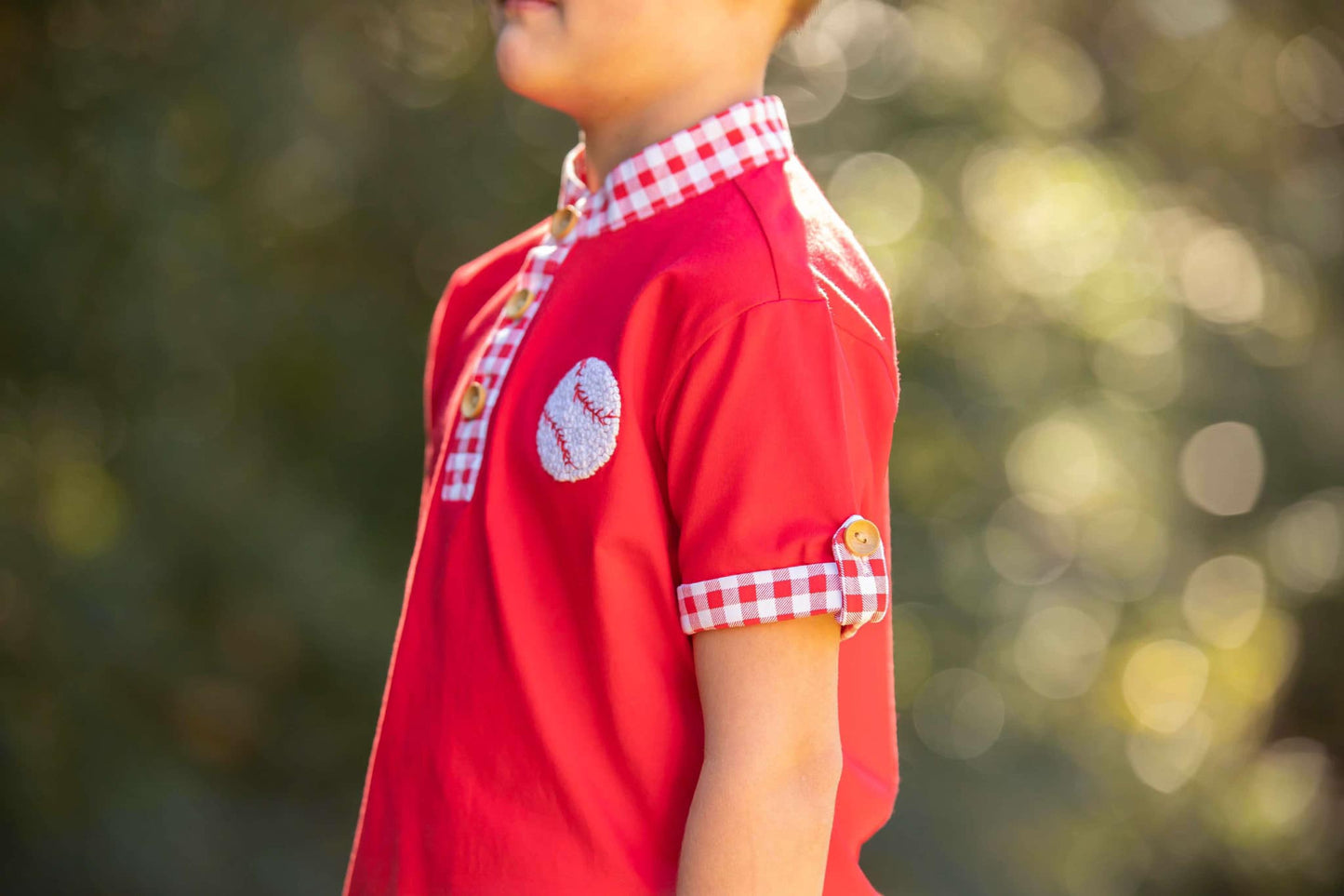 Boy’s French Knot Baseball Short Set