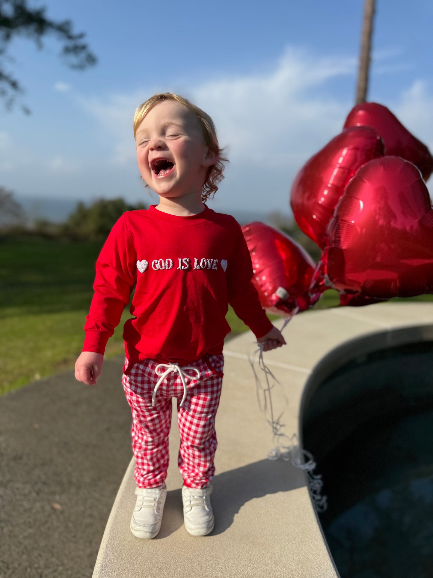 Boy’s God Is Love Jogger Set