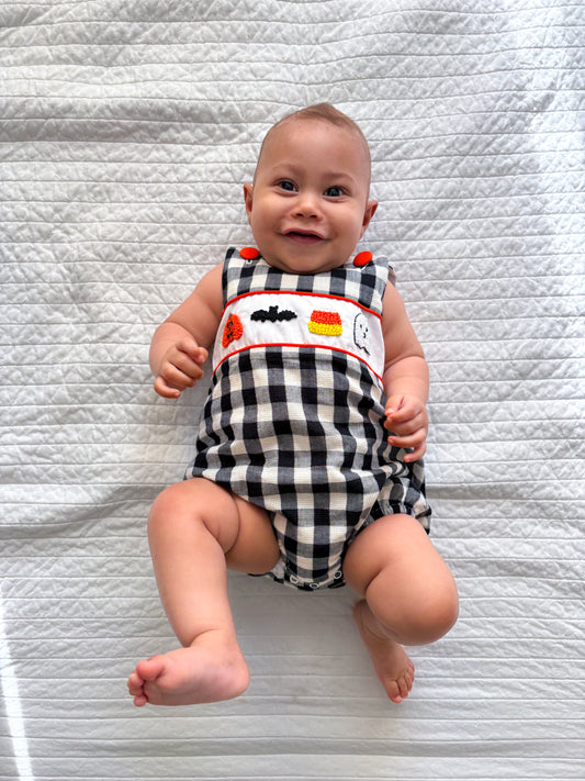 Boy's Linen Halloween Bubble