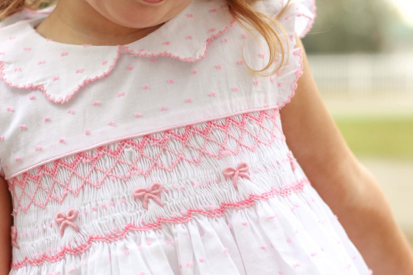 Smocked Bow Bloomer Set