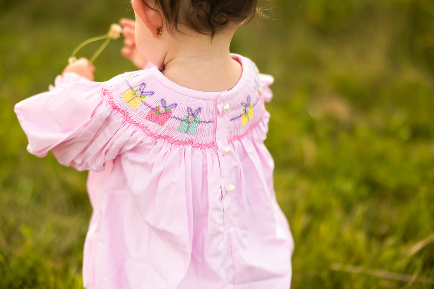 Pink Gifts Smocked Bubble