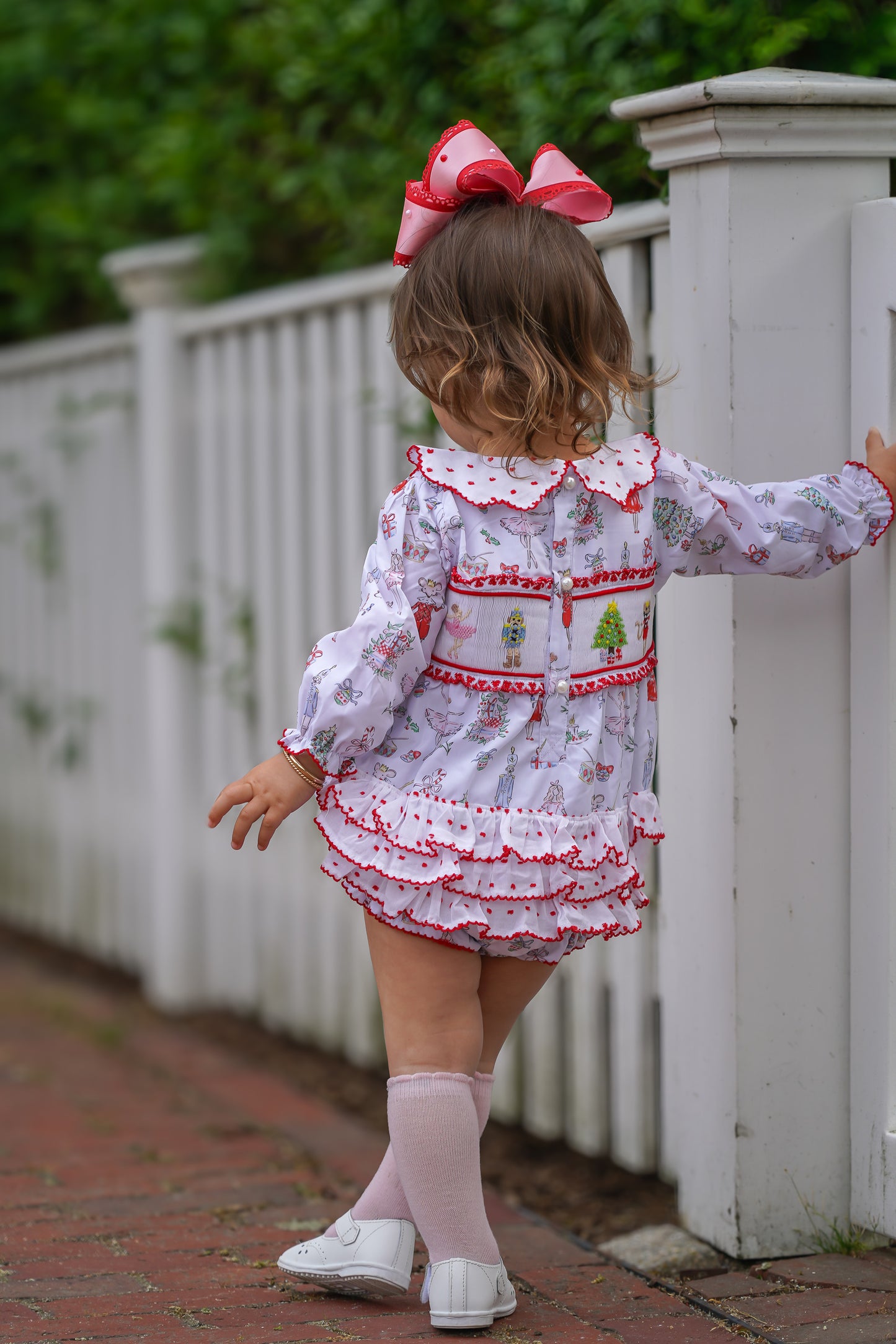 Girl’s Smocked Nutcracker Bubble