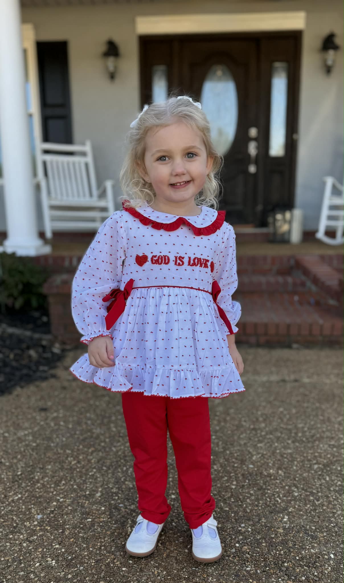 Girl’s God Is Love Legging Set