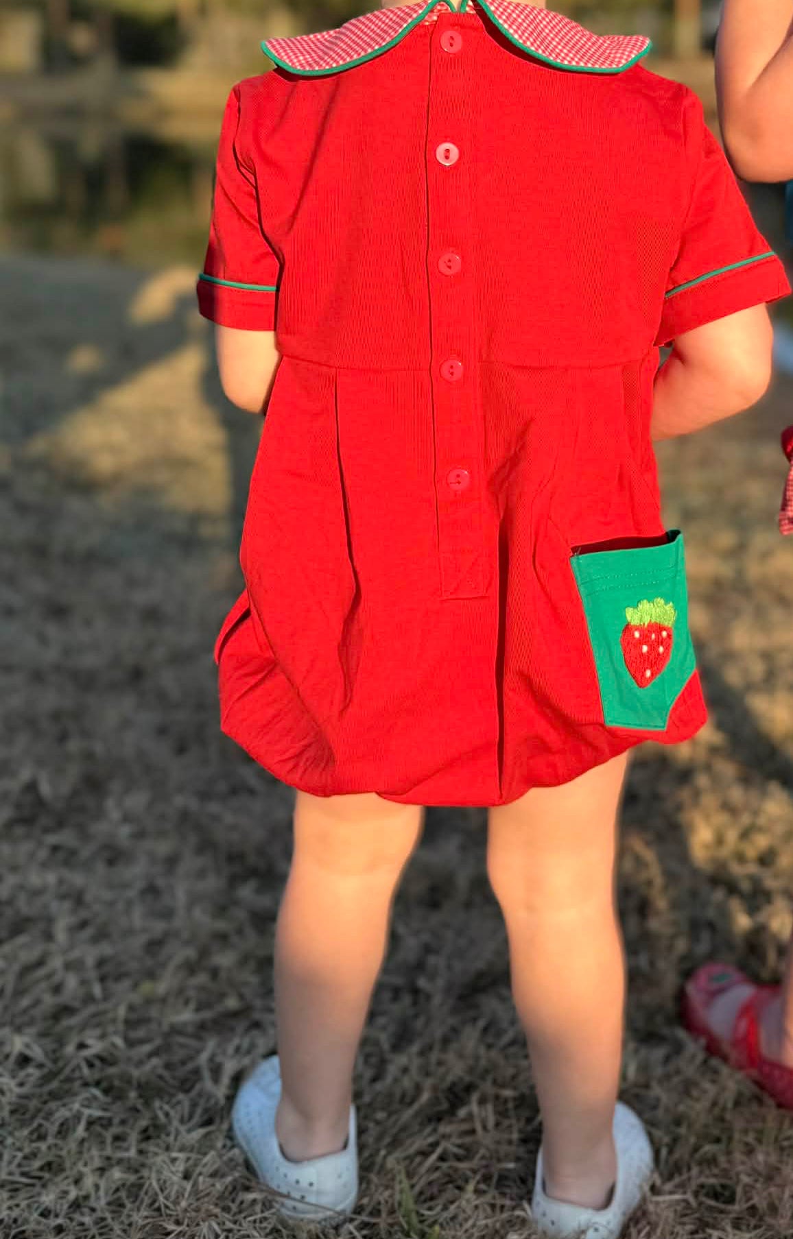 Boys Smocked Strawberry Bubble