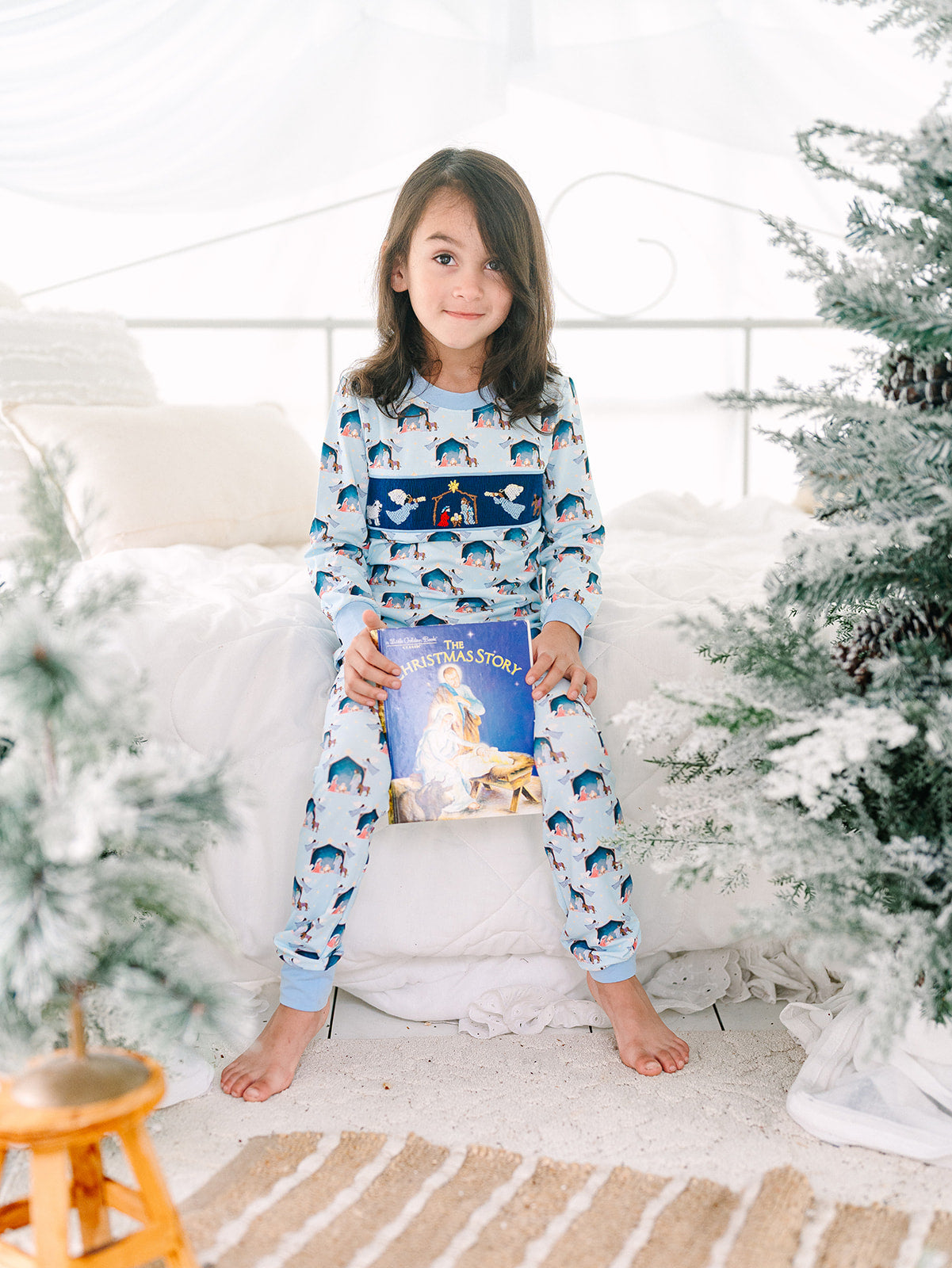 Boy’s Smocked Nativity Pajamas