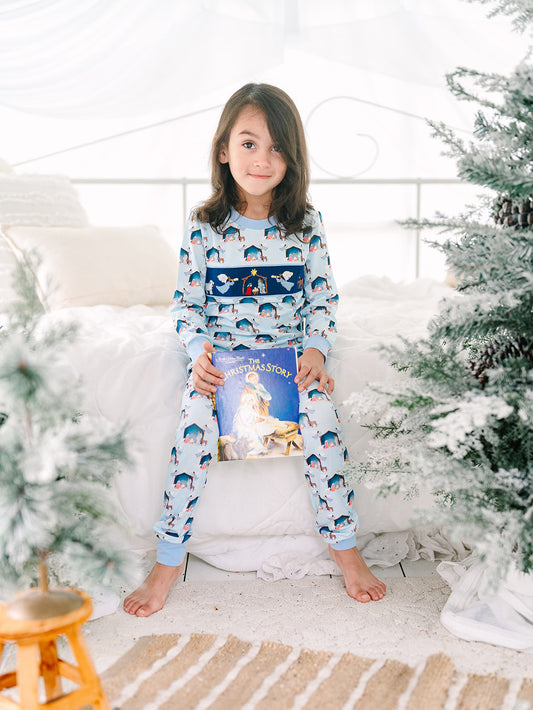 Boy’s Smocked Nativity Pajamas