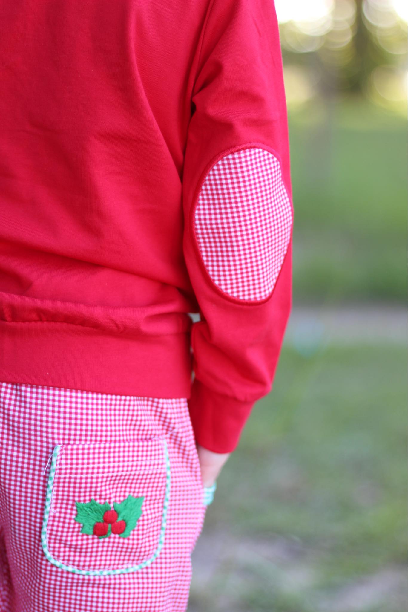 Boys Smocked Christmas Jogger Set