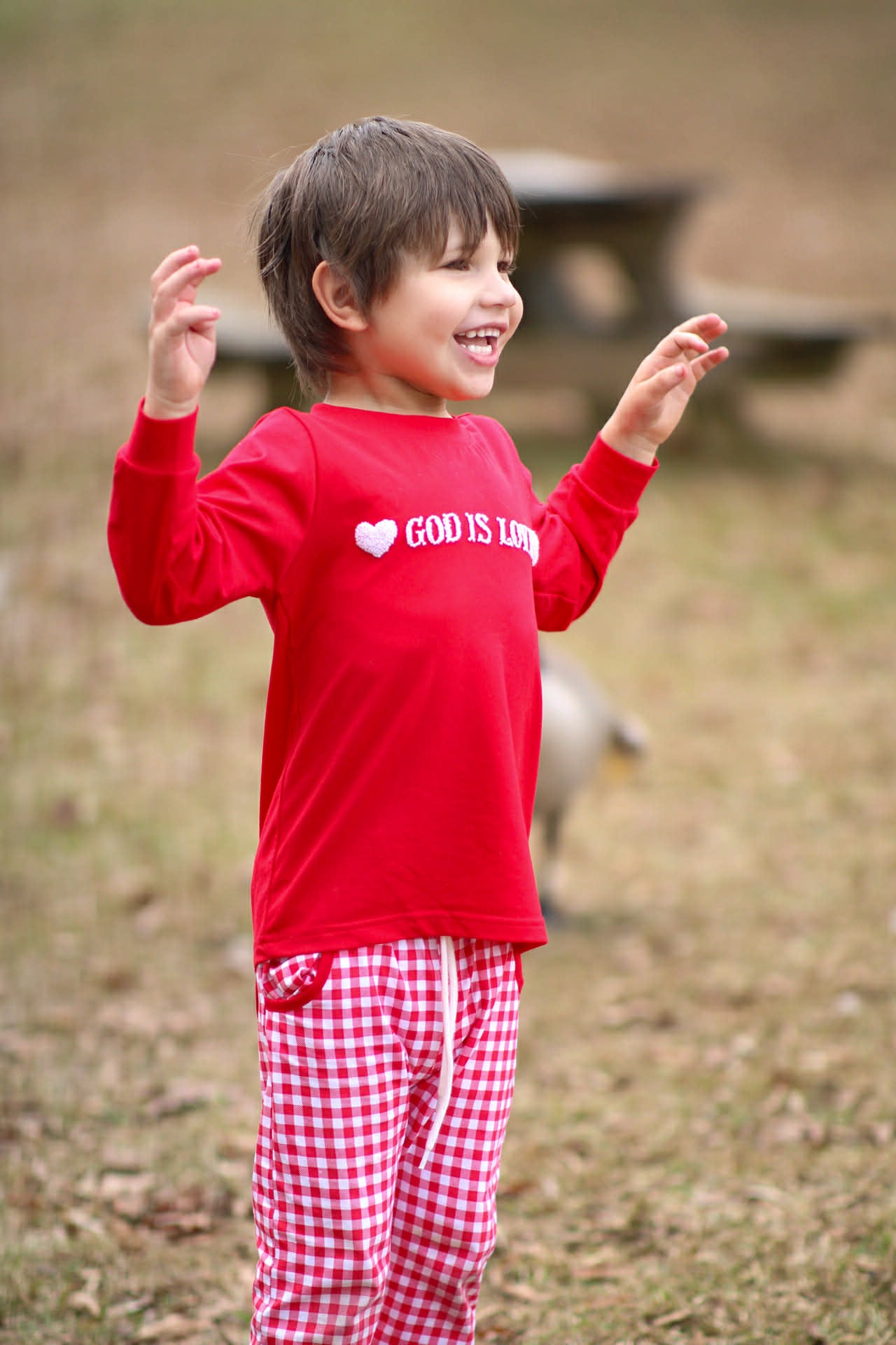 Boy’s God Is Love Jogger Set