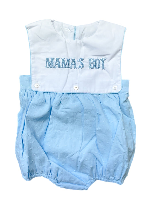 Boy’s French Knot Name Bubble will say MAMA’S BOY (can not personalize)