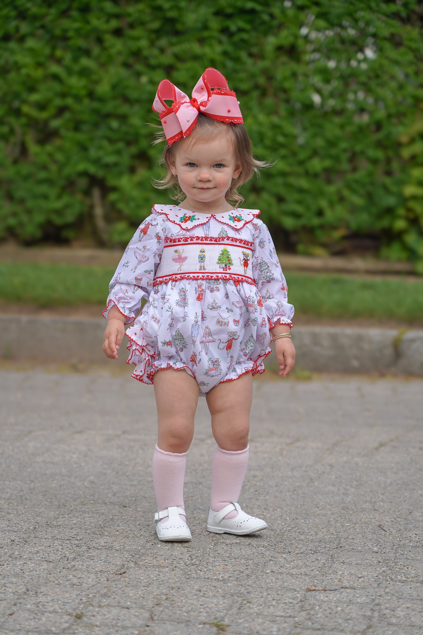 Girl’s Smocked Nutcracker Bubble