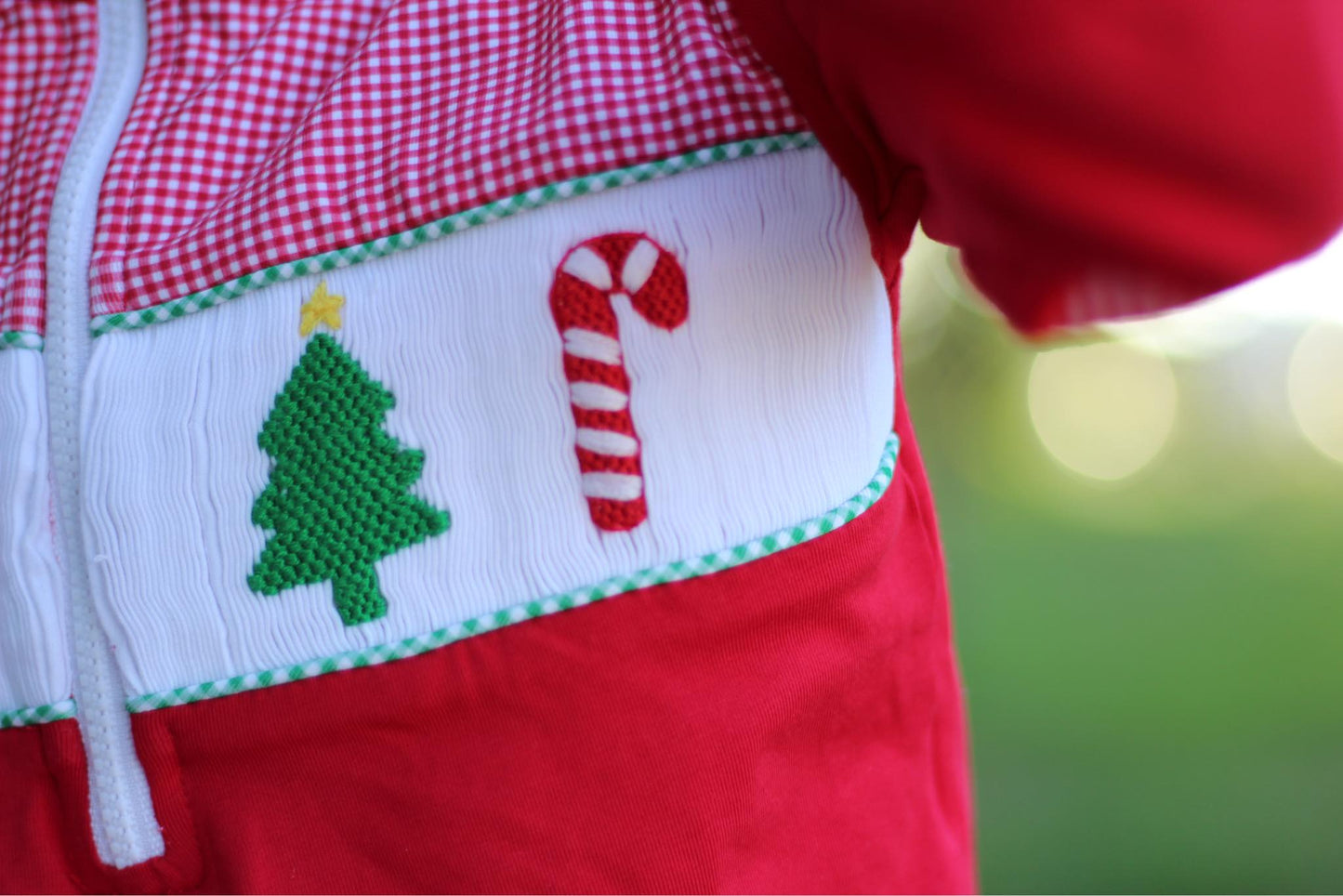 Boys Smocked Christmas Jogger Set