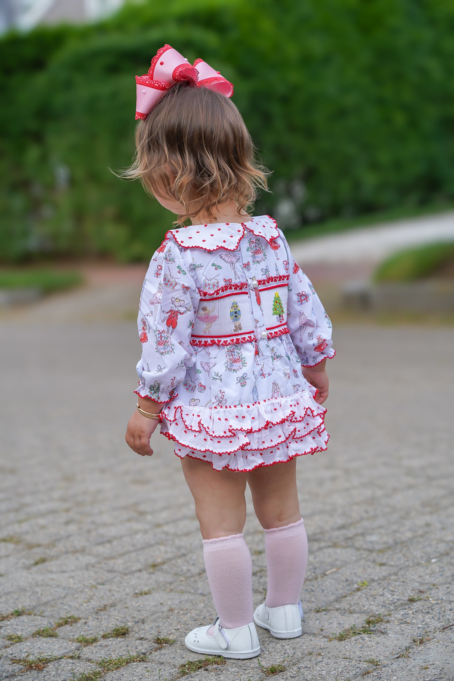 Girl’s Smocked Nutcracker Bubble