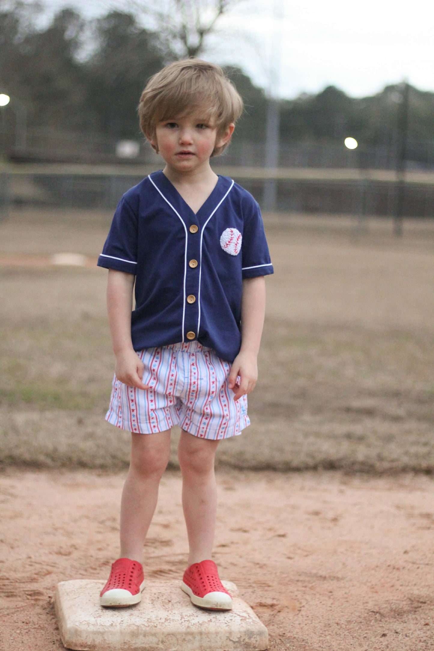 Navy Knit Jersey (Shorts not included)