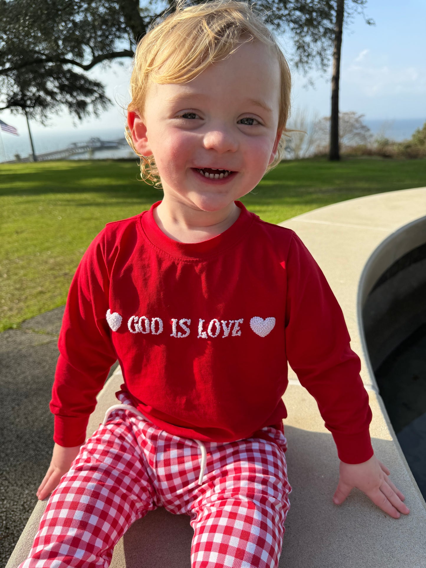 Boy’s God Is Love Jogger Set