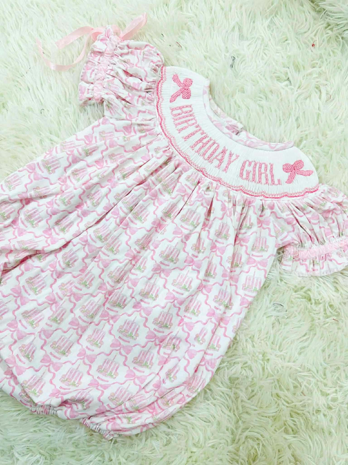 Smocked Birthday Bubble