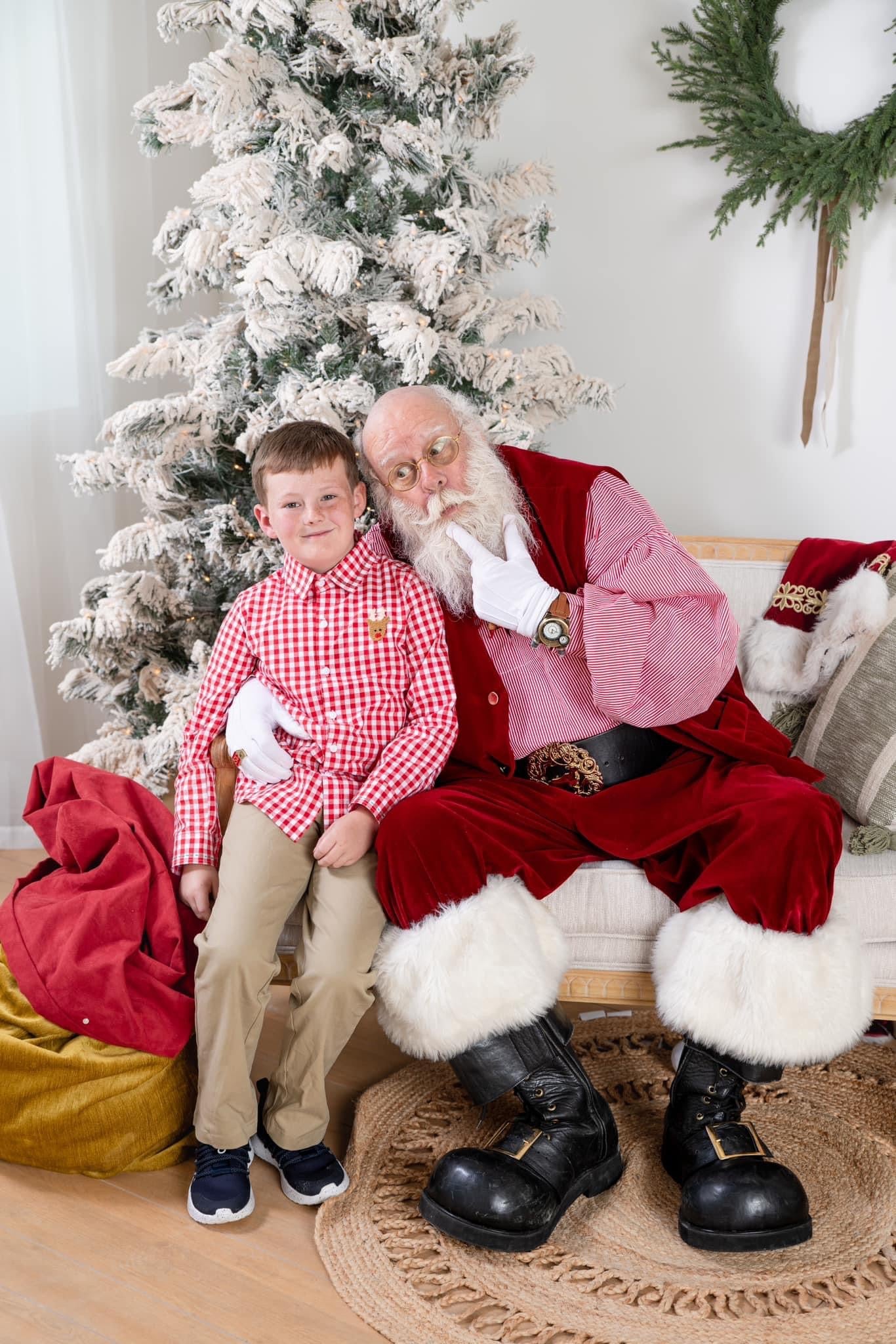 Boy’s Reindeer Button Up