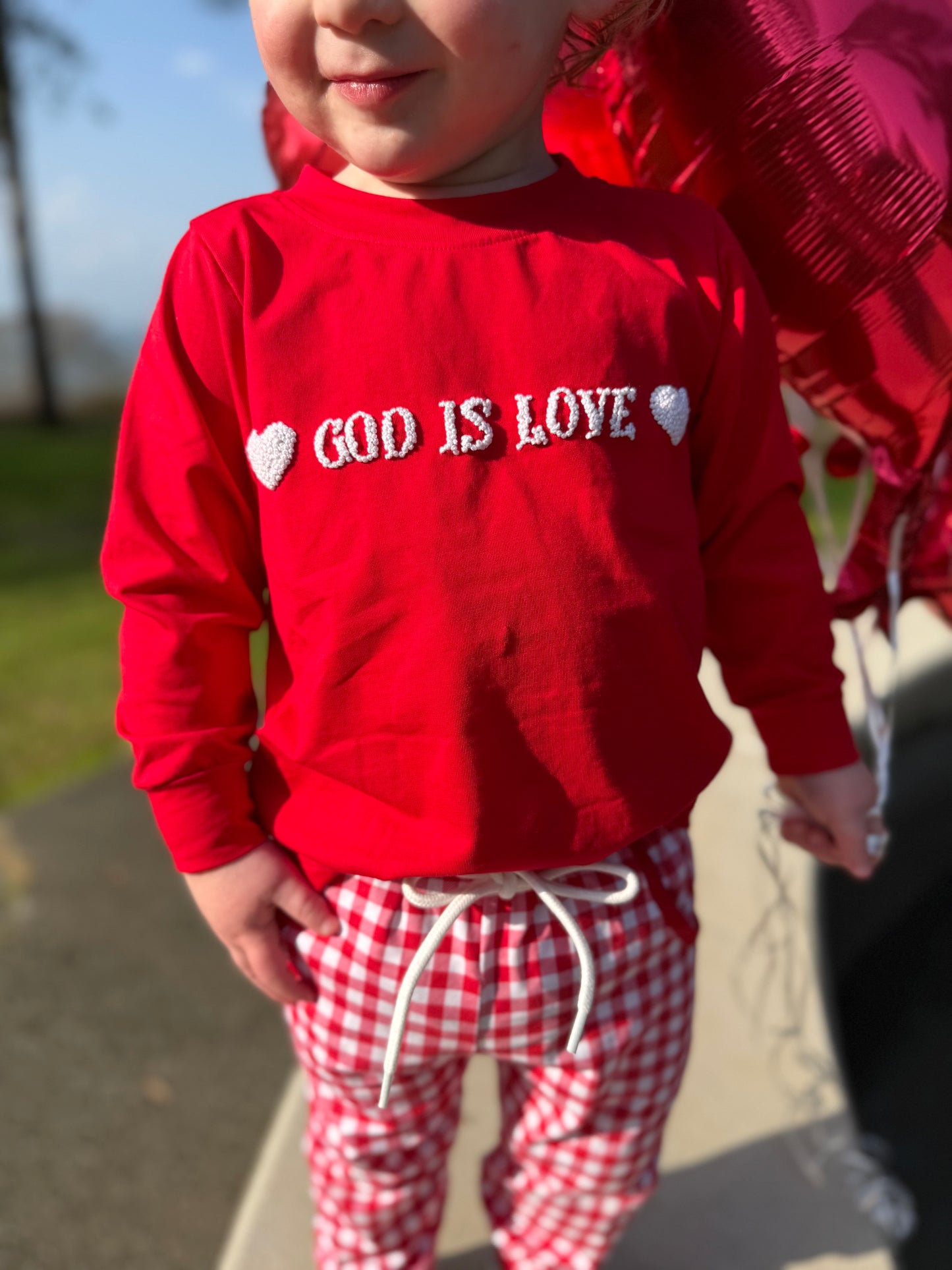 Boy’s God Is Love Jogger Set