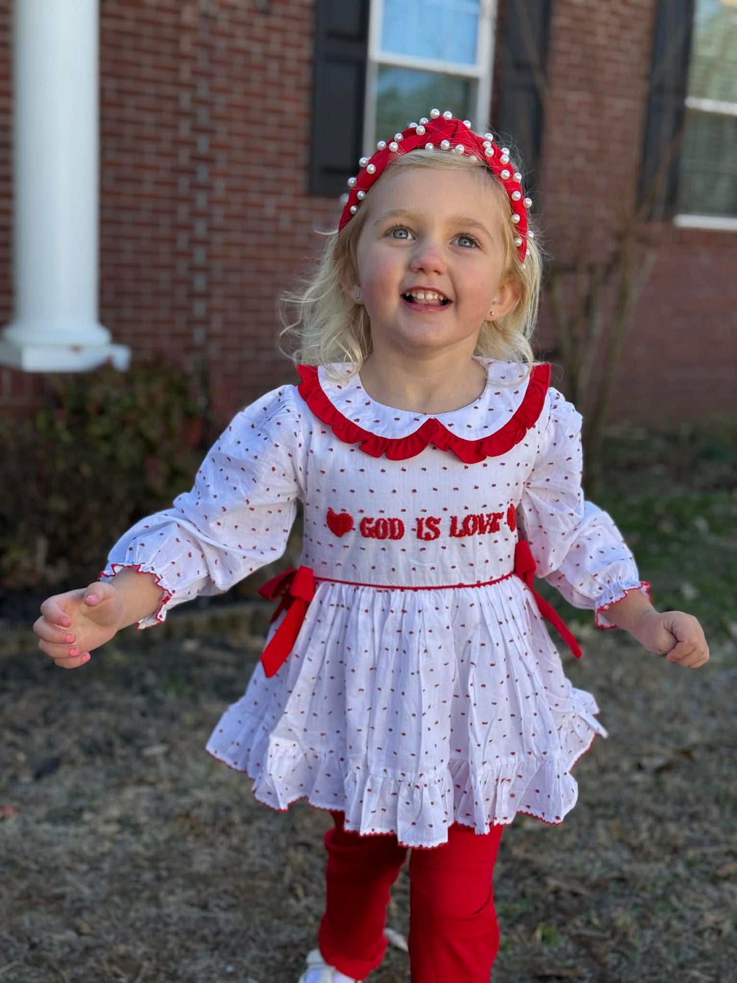 Girl’s God Is Love Legging Set