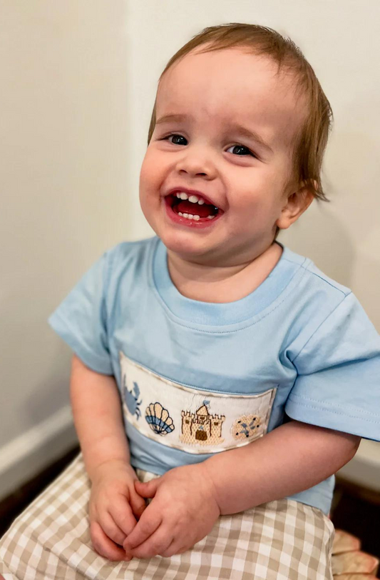 Boy’s Smocked Beach Short Set