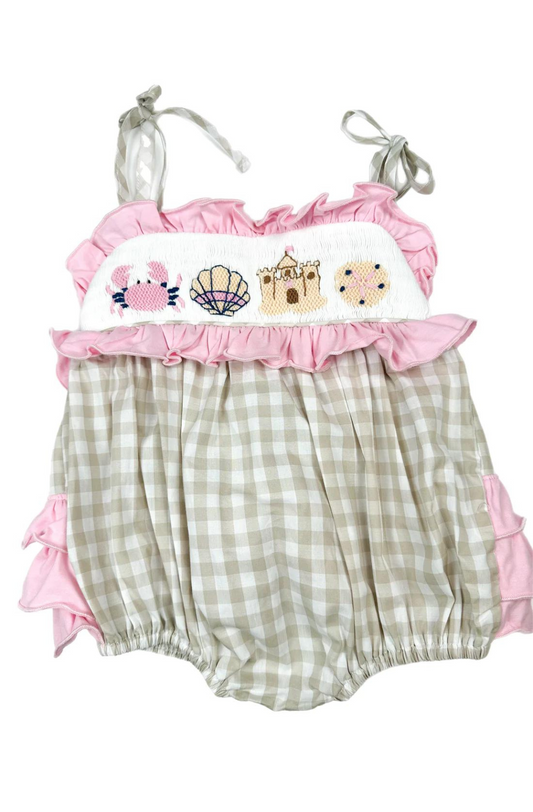 Girl’s Smocked Beach Bubble