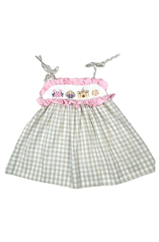 Girl’s Smocked Beach Dress