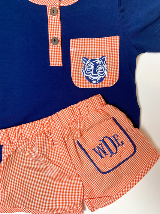 Boy's Auburn Tigers Short Set