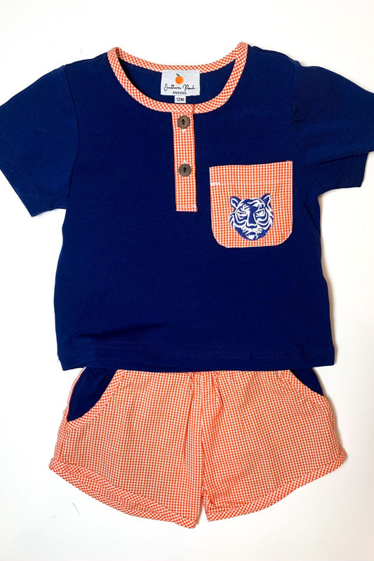 Boy's Auburn Tigers Short Set