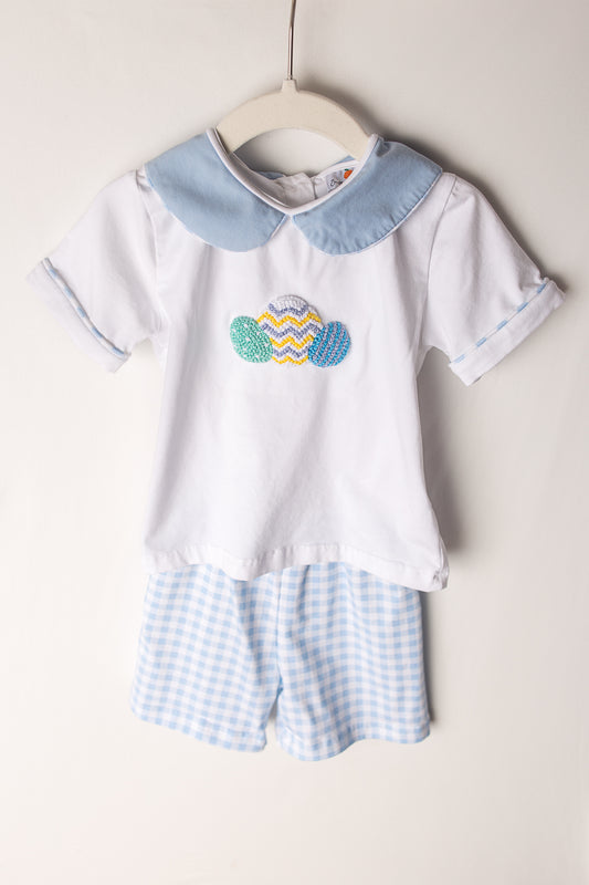 boys french knot easter outfit