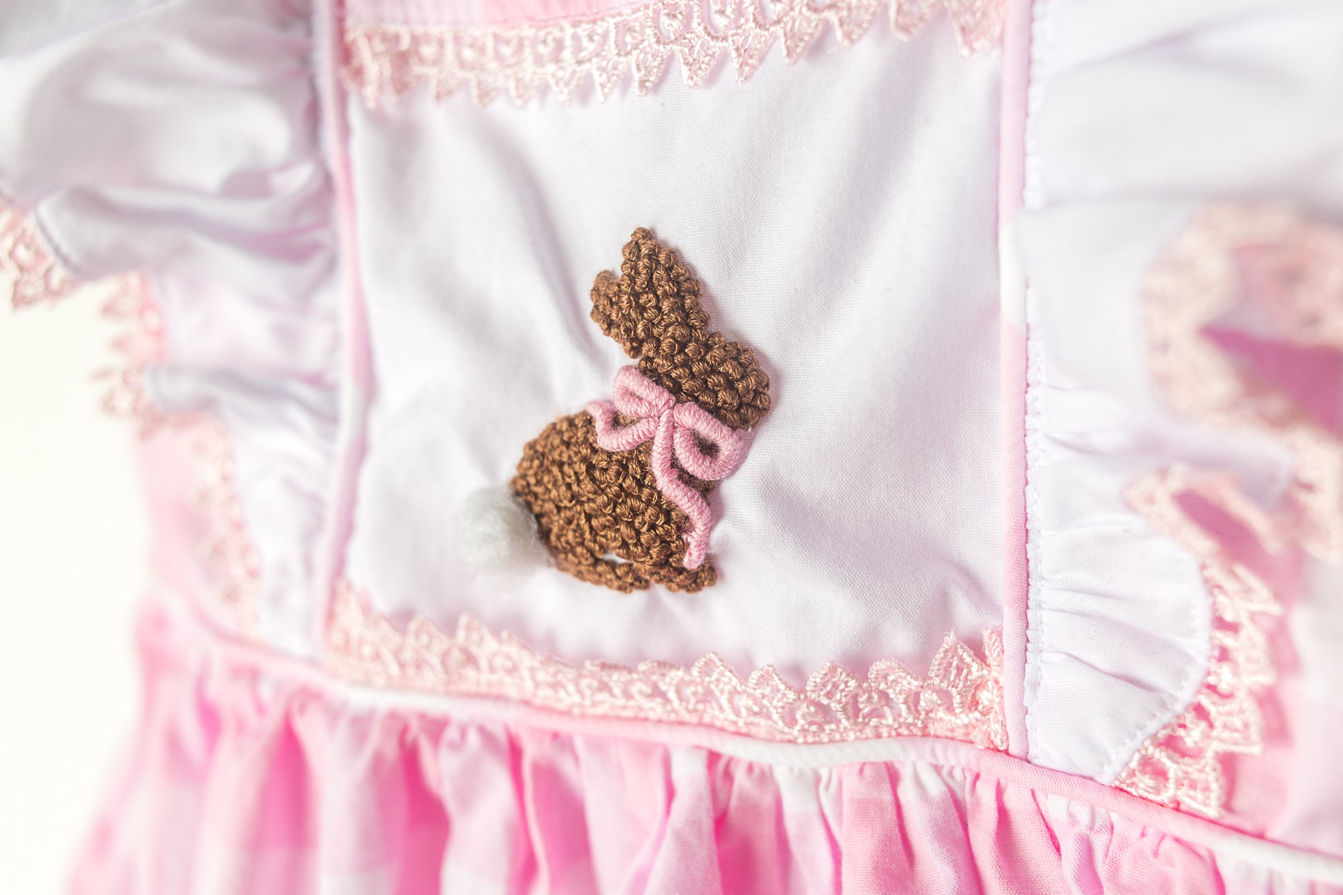 girls easter dress french knot southern peach smocks