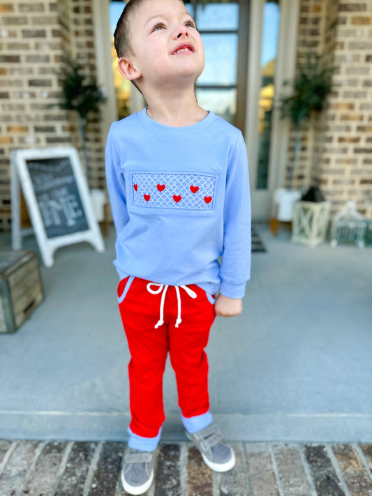 Boy’s Valentine's Day Jogger Set