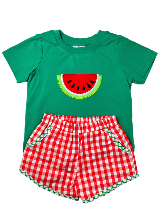 Boy’s Watermelon Short Set
