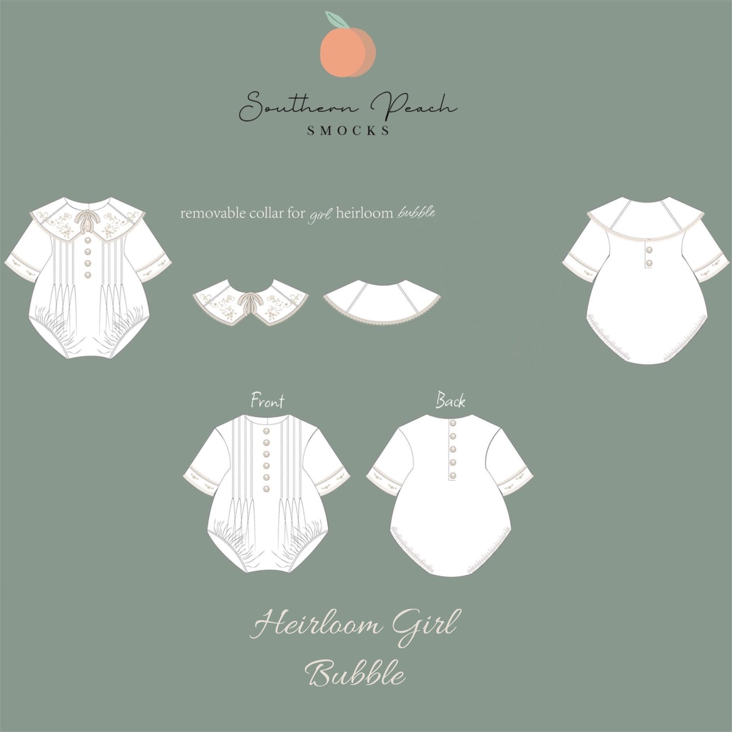 dianne heirloom collection southern peach smocks