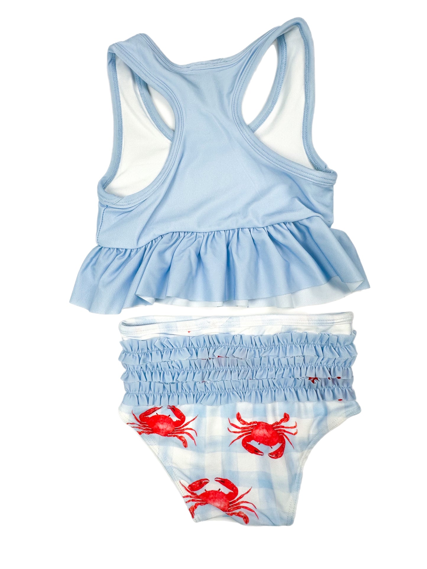 Girl’s Two-Piece Swimsuit with crabs
