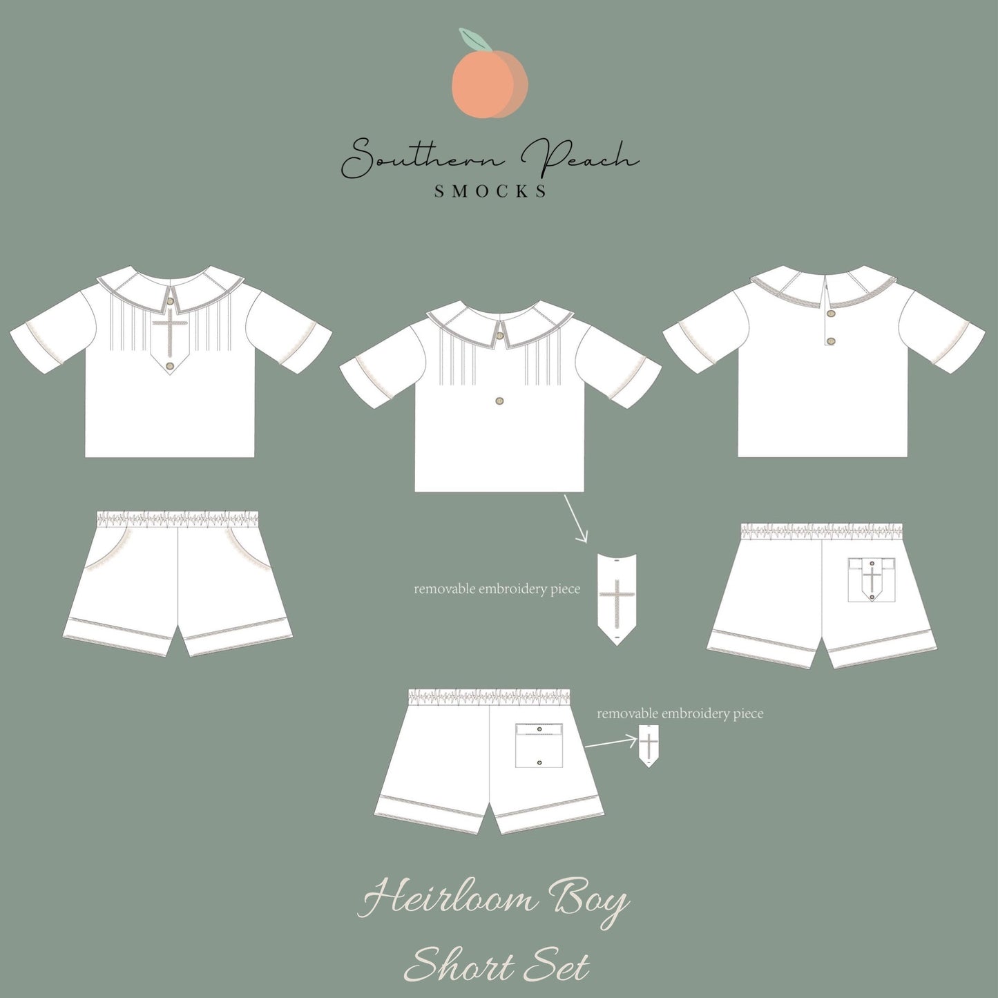 the dianne heirloom collection from southern peach smocks