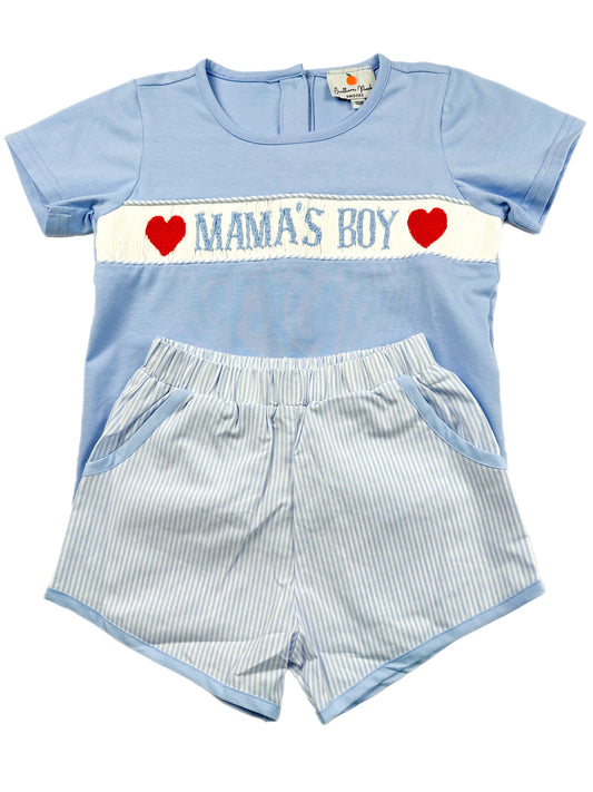 Smocked Mama’s Boy Short Set