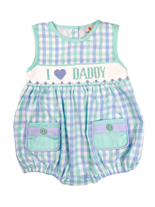 Smocked I ♥️ Daddy Boy’s Bubble