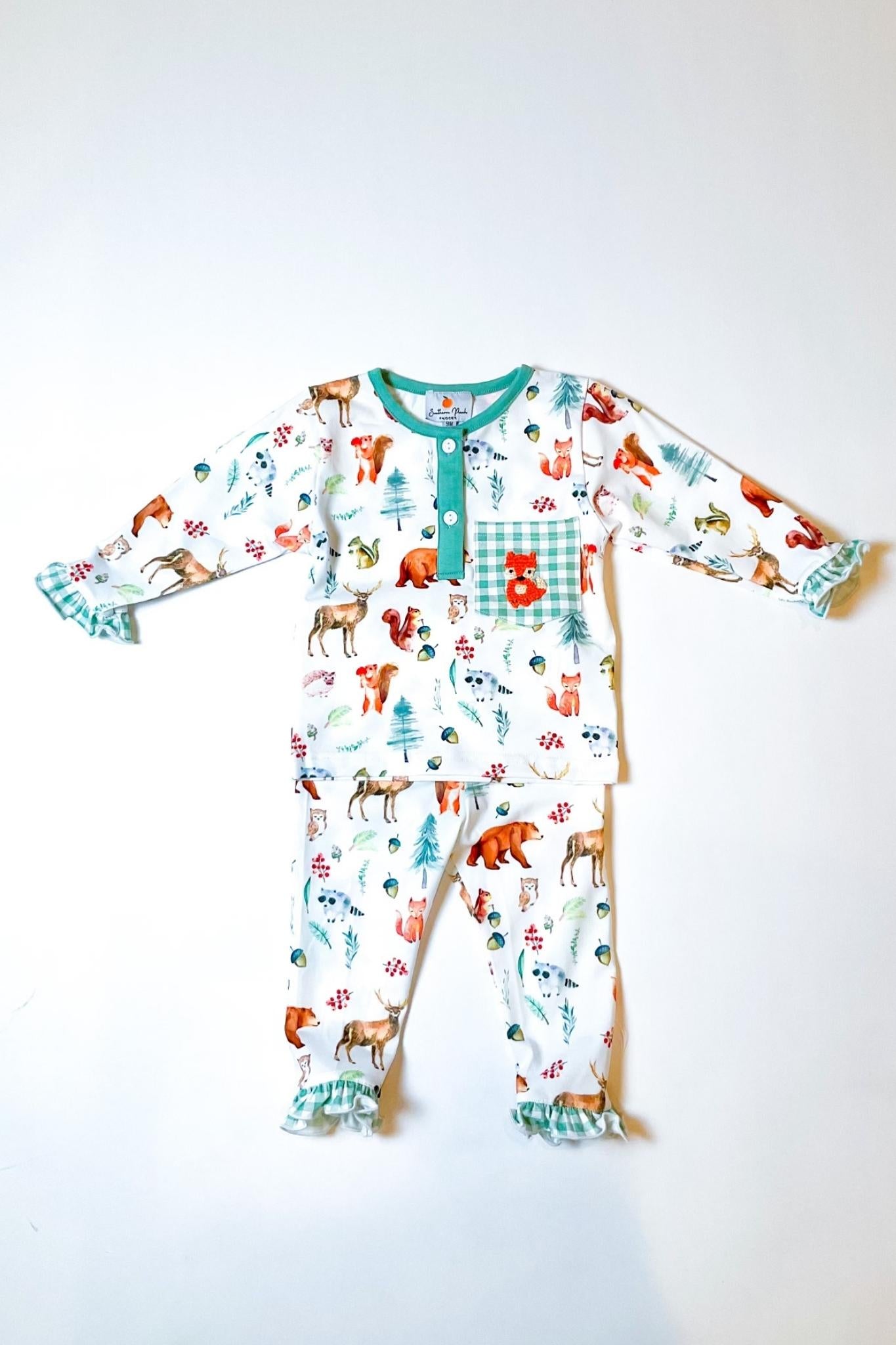 Girl's Fall Pajamas by Southern Peach Smocks – Southern Peach Smocks, LLC