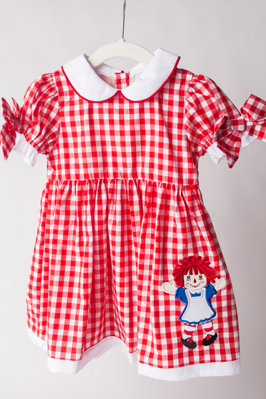 southern peach smocks raggedy ann dress