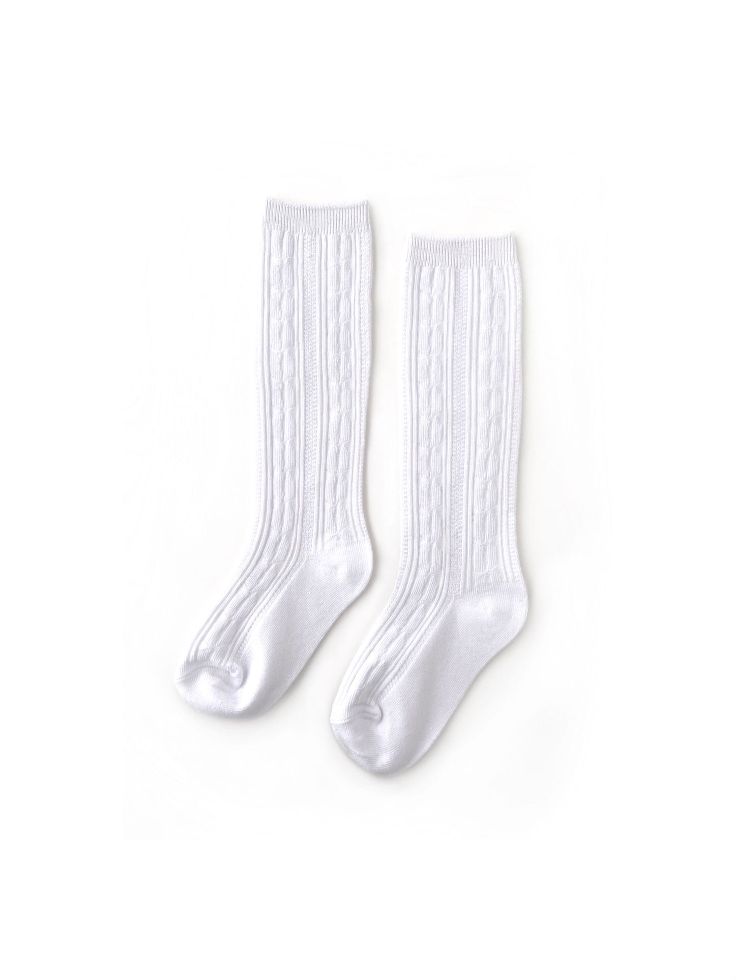 Little Stocking Co. Neutral Cable Knit Knee High Socks